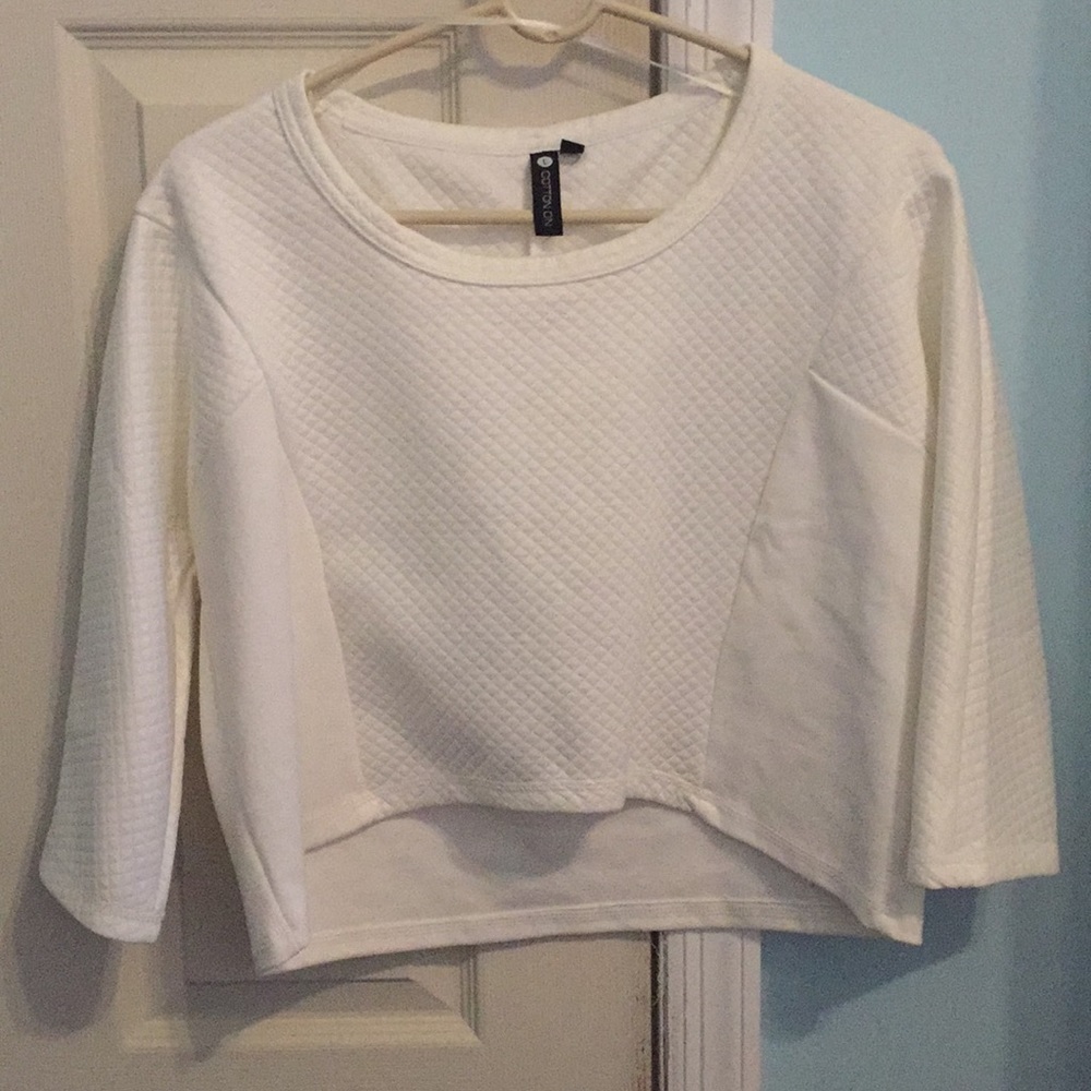Cotton On Textured Crop Top